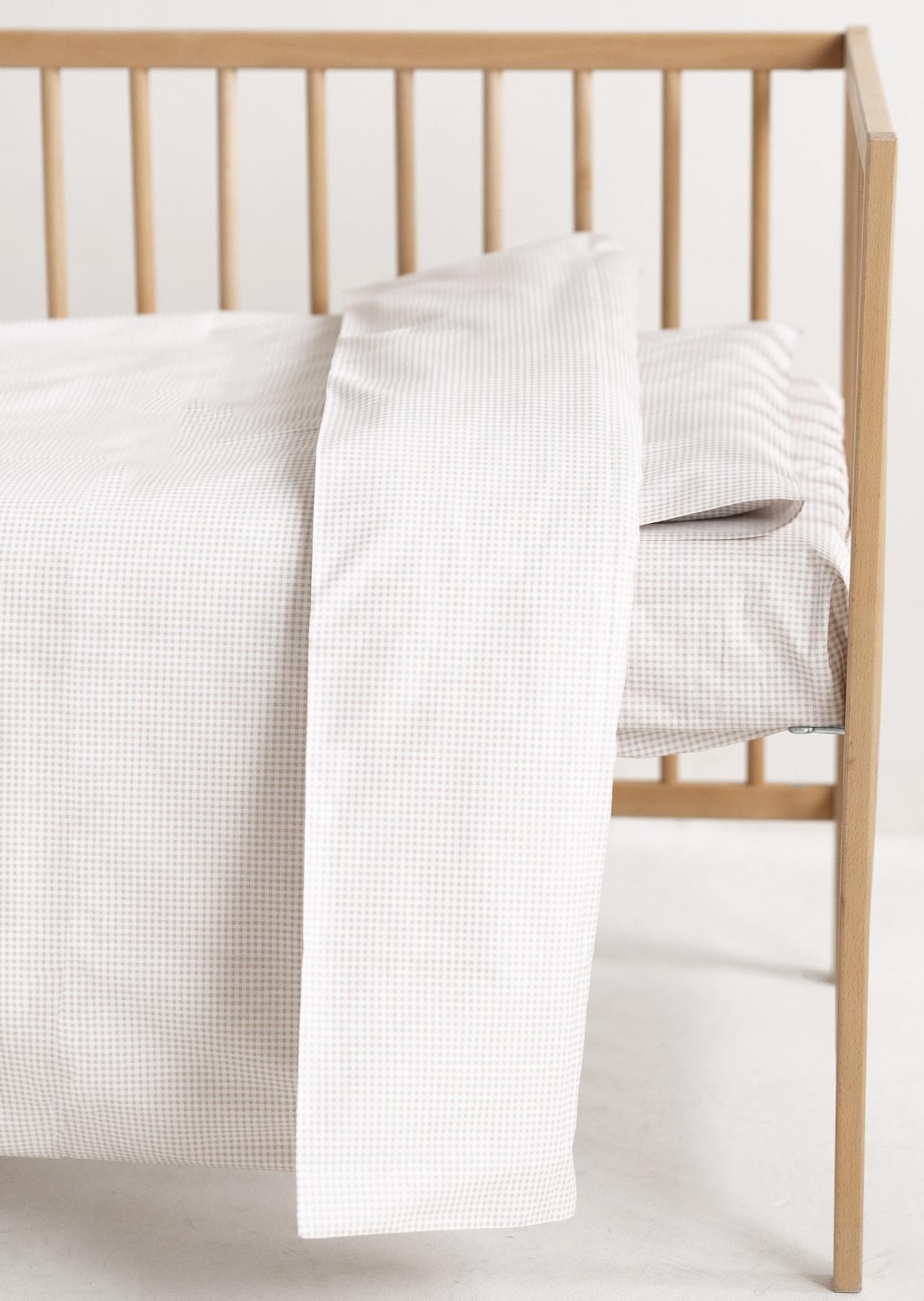 Пододеяльник из хлопка в клеточку