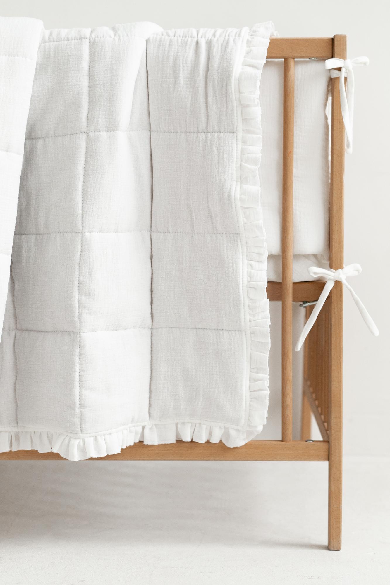 Плед из муслина с рюшами