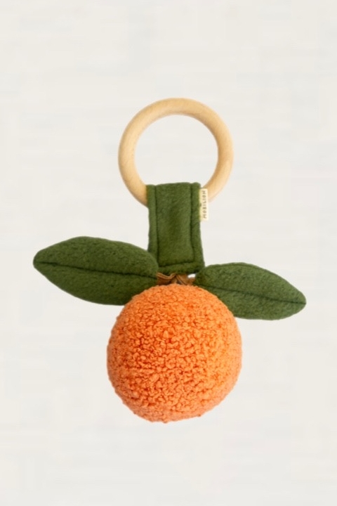 Погремушка на колечке  "Апельсин"