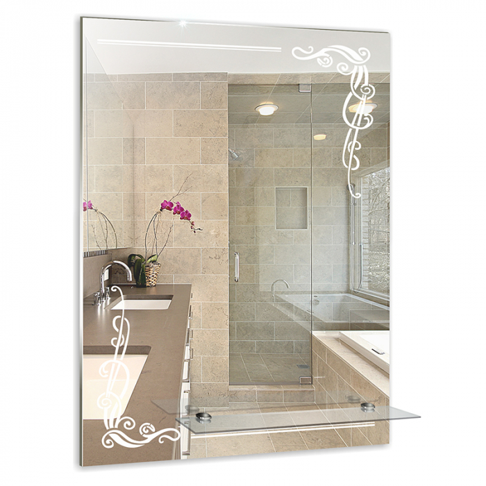 Зеркало "Винтаж" 490*680 с полкой