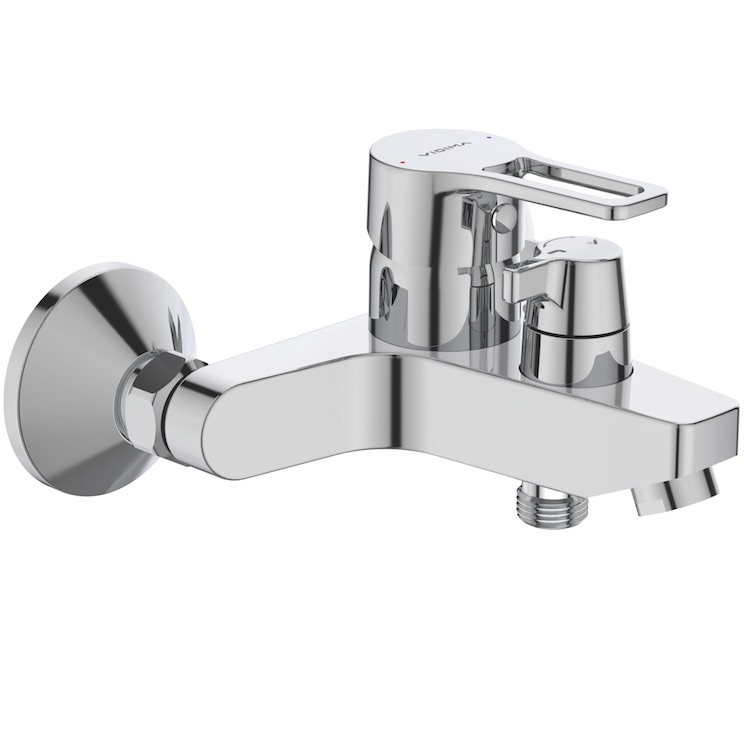 Смеситель BA399AA HYPE настенный для ванны/душа с кер.переключ. VIDIMA