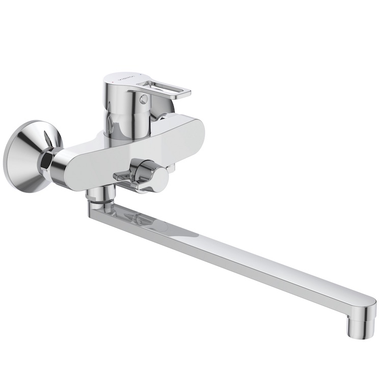 Смеситель BA400AA HYPE настенный для ванны/душа с кер.переключ. VIDIMA