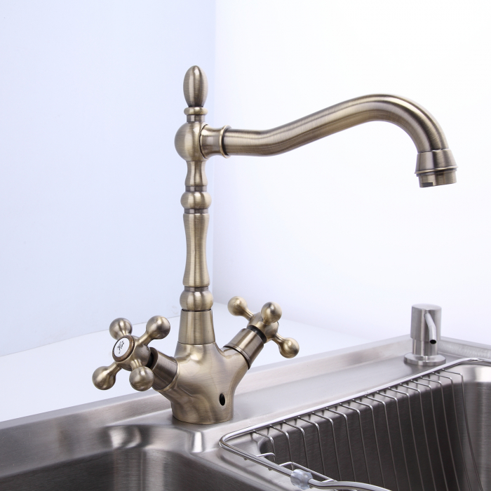 Смеситель для кухни 4019-4F 1/2 кер бронза FRAP