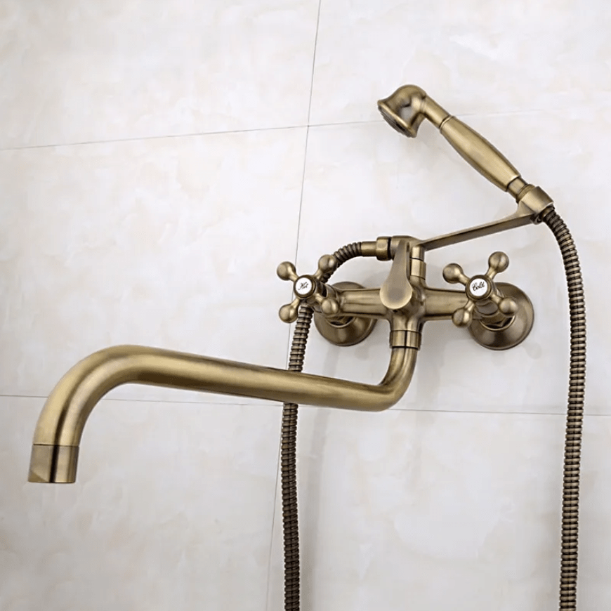 Смеситель для ванны и умывальника 2619-4F 1/2 кер бронза FRAP