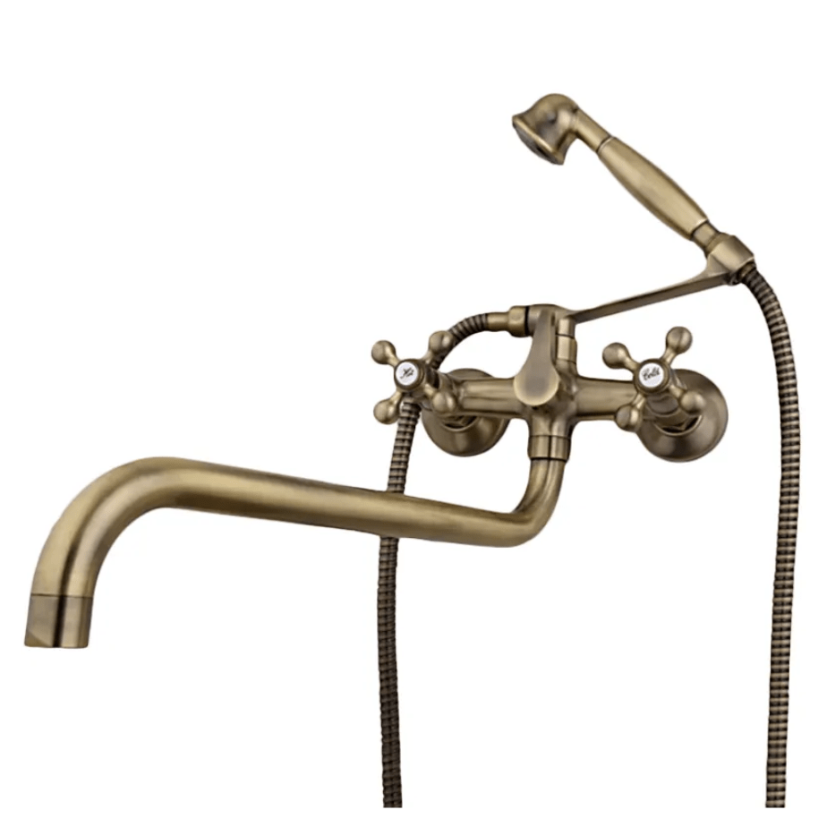 Смеситель для ванны и умывальника 2619-4F 1/2 кер бронза FRAP