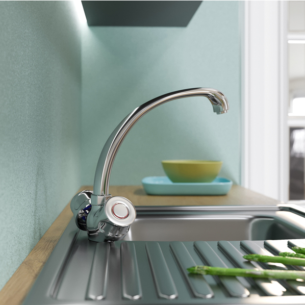 Смеситель ML01-03 для кухни 1/2 кер. (без подводки) MIXLINE