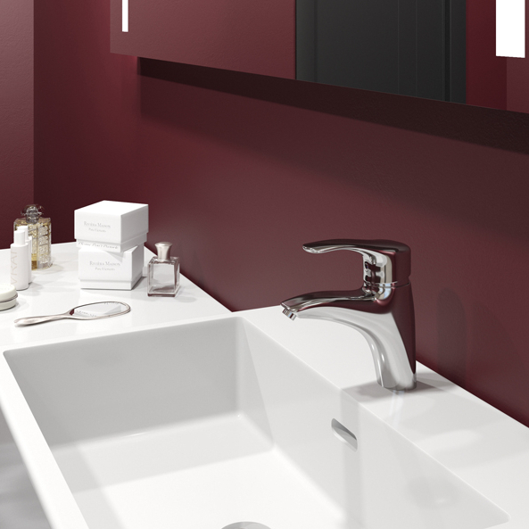 Смеситель ML03-04 для умывальника 40k  (без подводки) MIXLINE