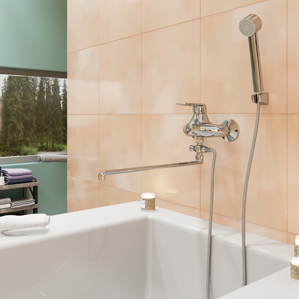 Смеситель ML06-02 для ванны и умывальника 40k  MIXLINE