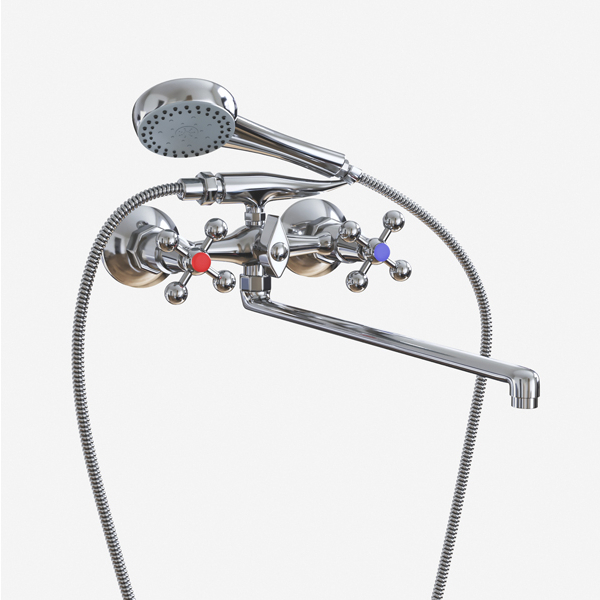 Смеситель ML07-02 для ванны и умывальника 1/2 кер. MIXLINE