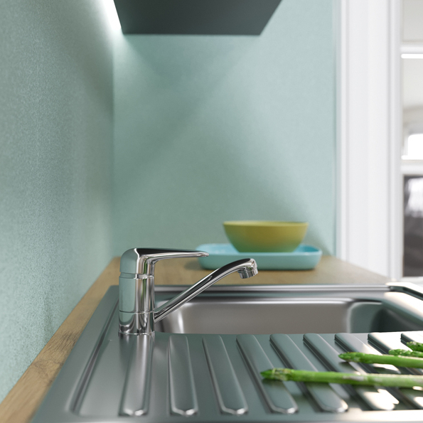 Смеситель ML08-031 для кухни 40k  короткий излив (без подводки) MIXLINE