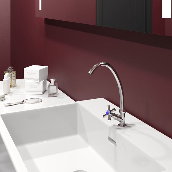 Смеситель ML09-05 для умывальника/мойки 1/2 кер. моно (без подводки) MIXLINE