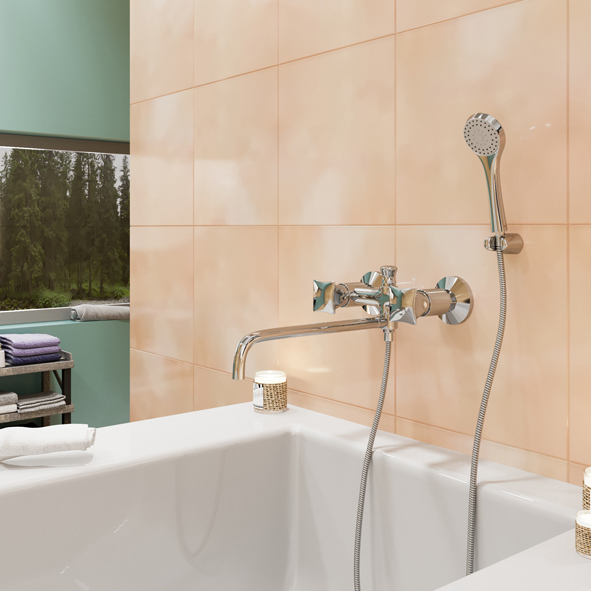 Смеситель ML11-02 для ванны и умывальника 1/2 кер. MIXLINE