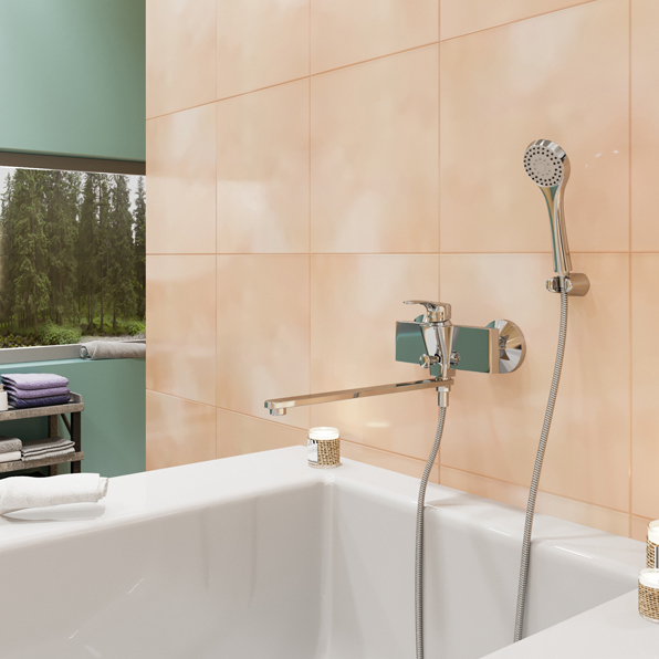 Смеситель ML12-02 для ванны и умывальника 40k  MIXLINE