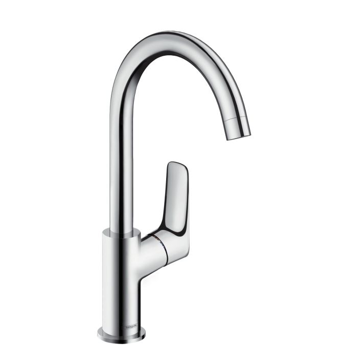 Смеситель Logis 71130000  раковина 210,однорыч.,пов.изл, с донн.клап HansGrohe
