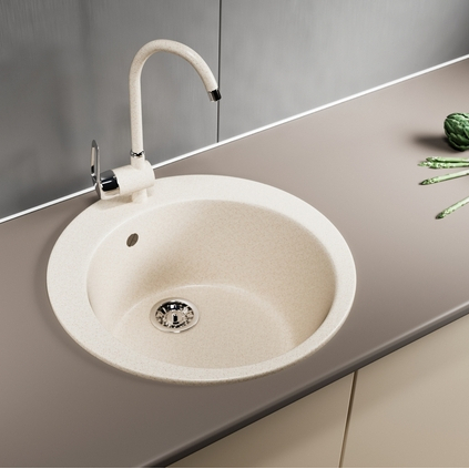 Мойка из искусственного мрамора GM13 - 495ММ (ГЛУБ. ЧАШИ 190)