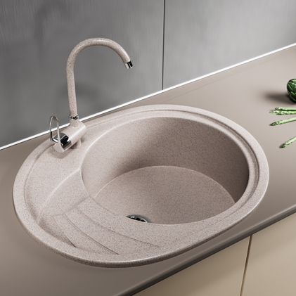 Мойка из искусственного мрамора GM17 465*570ММ