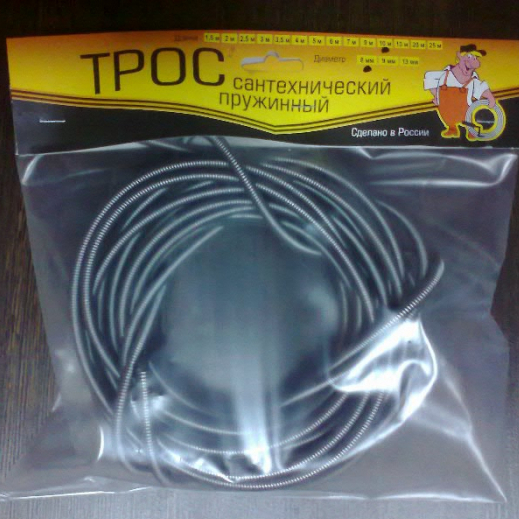 Трос сантехнический 13мм.