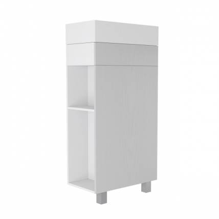 Тумба д/ванной "Мини - 40" серая левая под ум.SKY-40