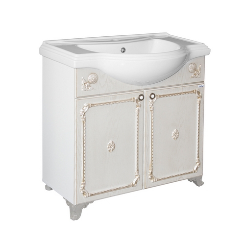 Тумба для ванной САЛЬЕРИ-80 патина золото под ум.Классик-80