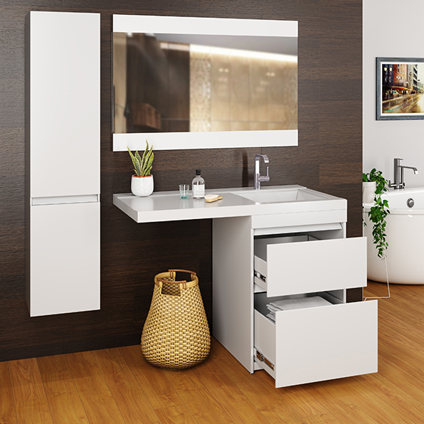 Тумба для ванной СОЗВЕЗДИЕ-56 под ум.над стир.машиной Сosmos-120