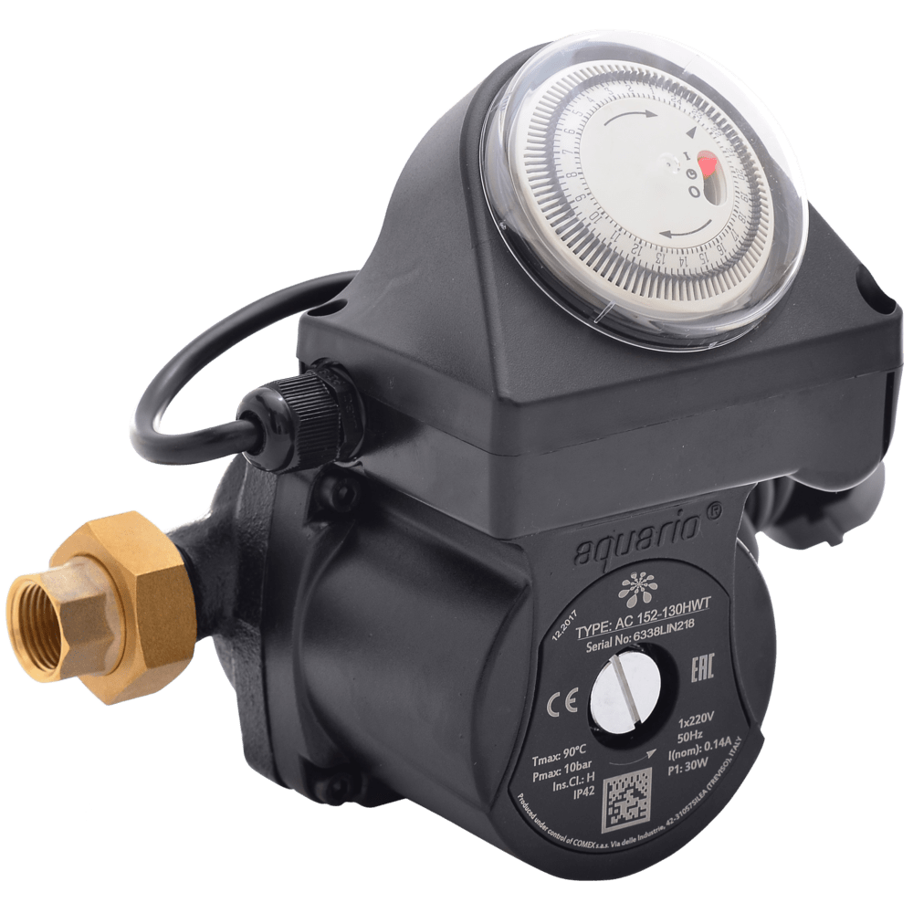 Насос циркуляционный AC 152-130 HWT для ГВС с таймером AQUARIO