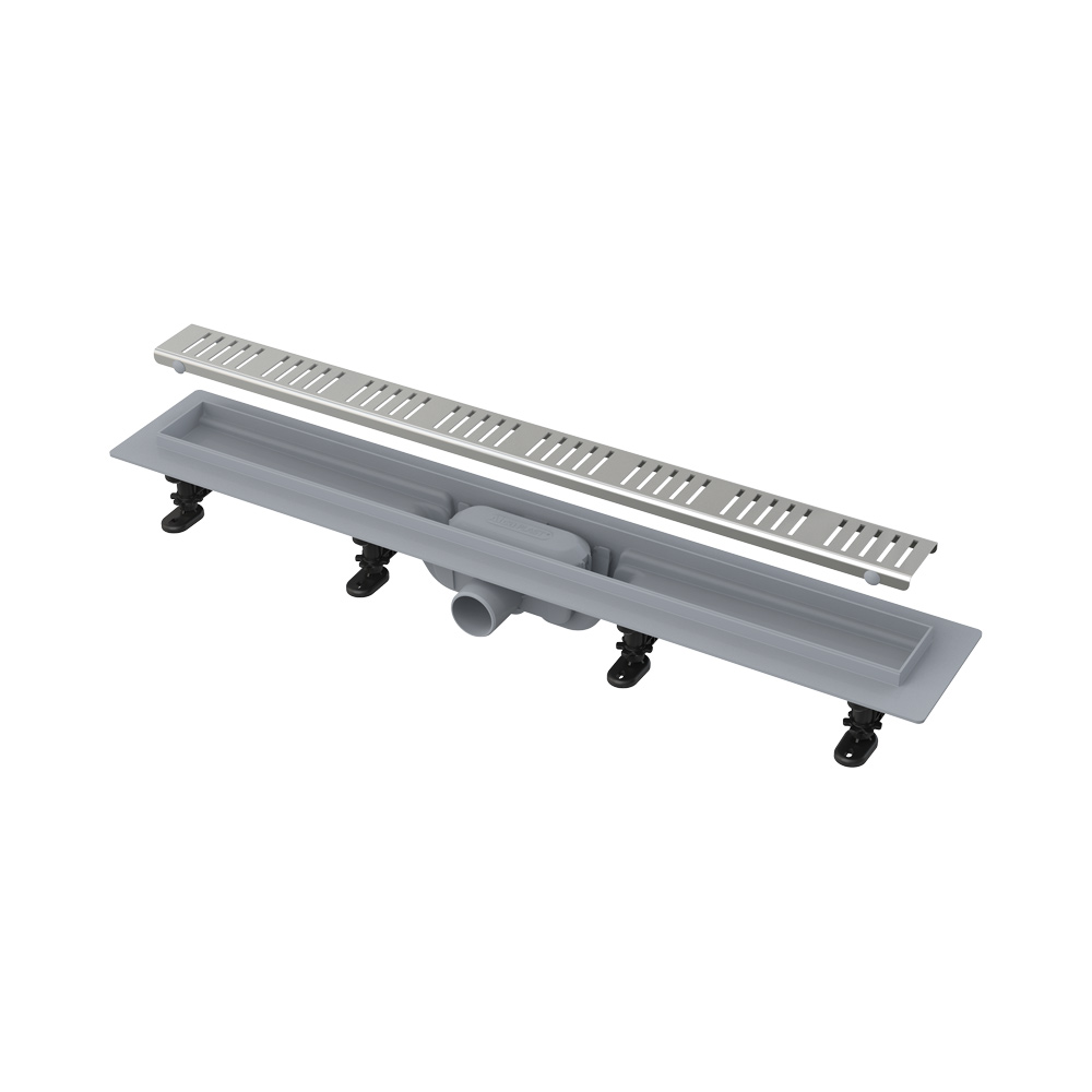 Водоотводящий желоб с порогами д/перф.реш APZ10-Simple AlcaPlast