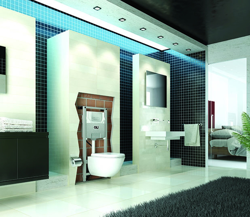 Инсталляция для подв/ун.OLI 80 ECO с мех.пан.слива River Della хром 886914R