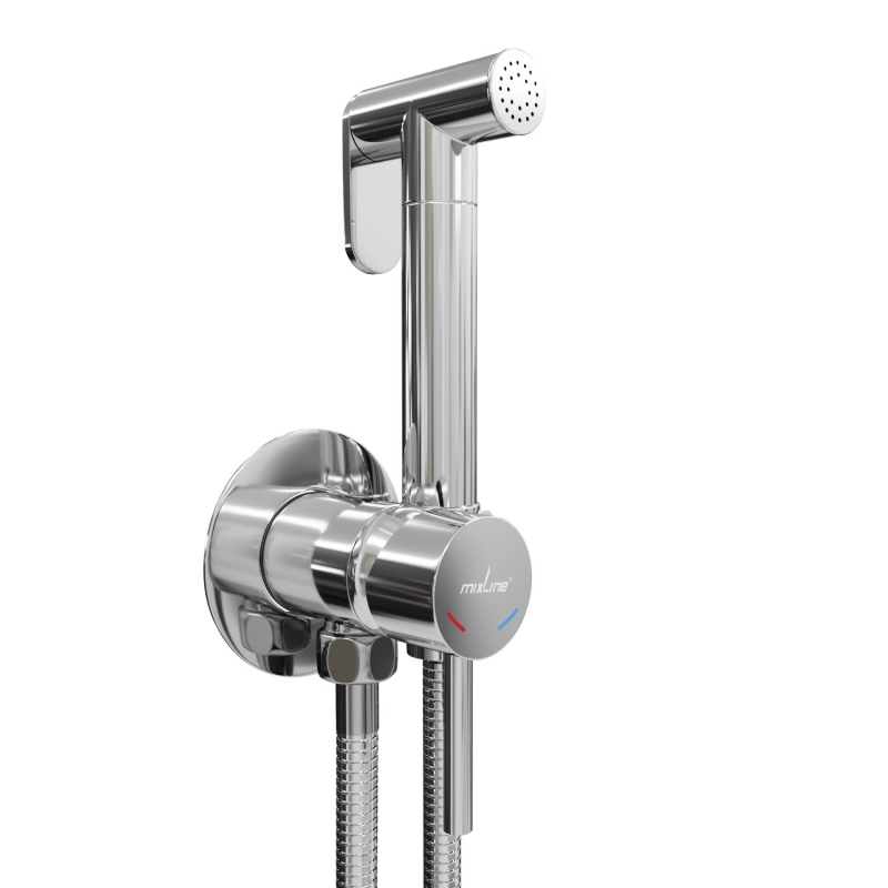 Смеситель ML31-081 с гигиен.лейкой 25к встраиваемый MIXLINE