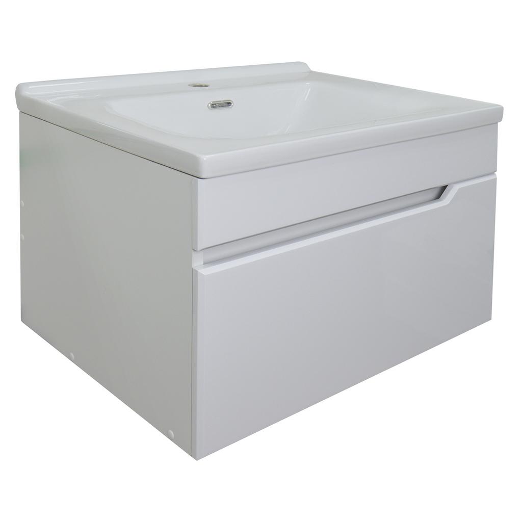 Комплект Тумба Mari 60 подвесная с раковиной Lazio 61 Loranto