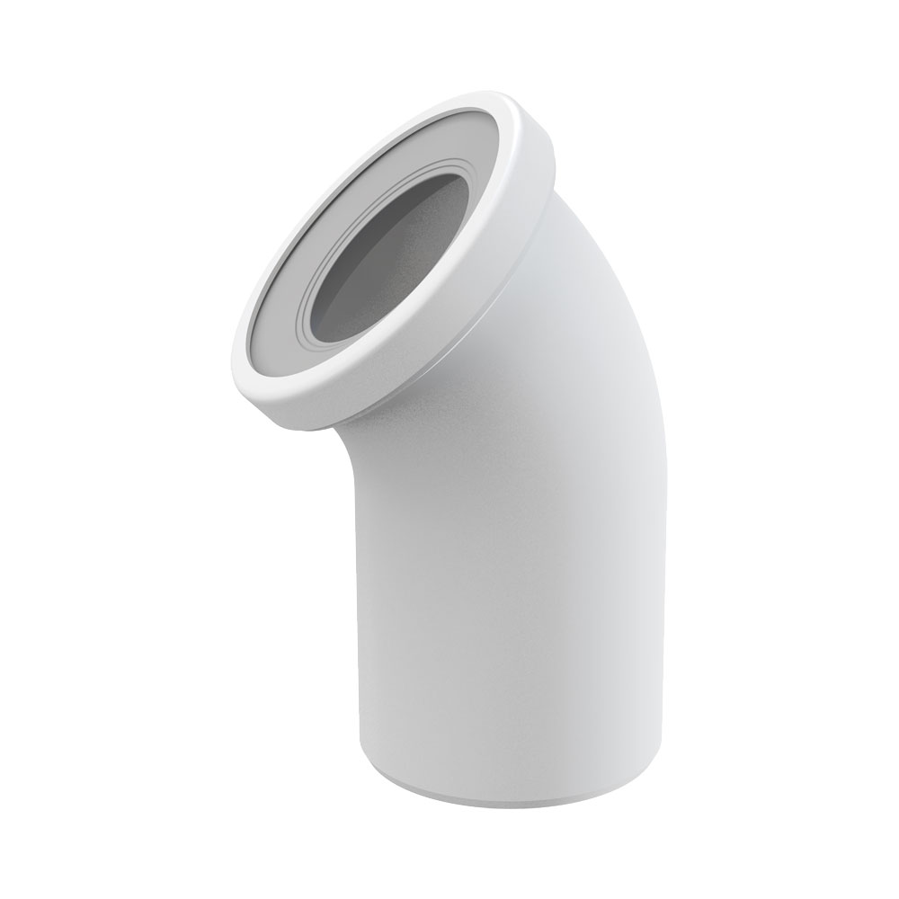 Колено для унитаза 45" A90-45d100 AlcaPlast