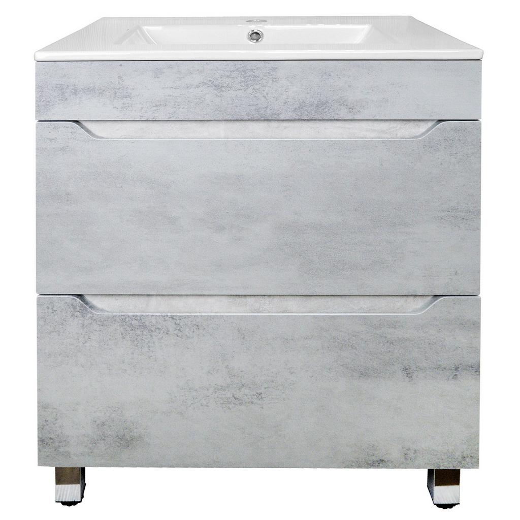 Комплект тумба Florena-60 (св.бетон)+раковина Leon CS00086990 Loranto