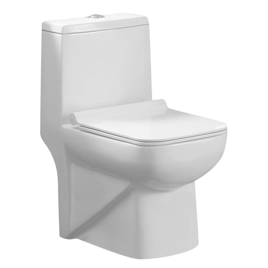 Унитаз моноблок с сиденьем slim микролифт,дюроп AZ-1169 ZENO Azario