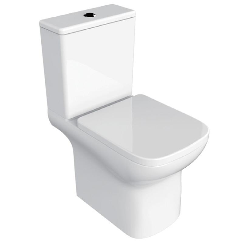 Унитаз-компакт AZ8323 ALBA  напольный,безободковый +сиденье микролифт Azario