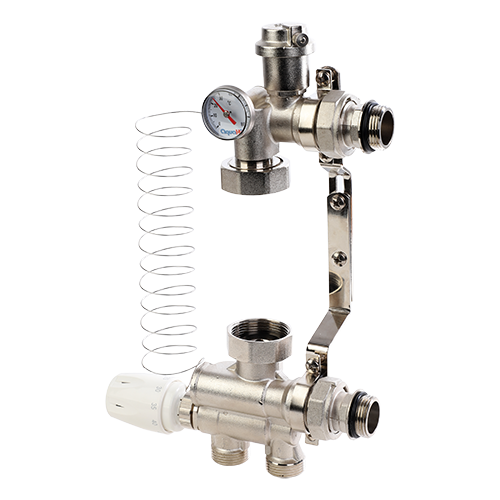 Насосно-смесительный узел для теплого пола без насоса MU.301.06 AQUAHIT MVI