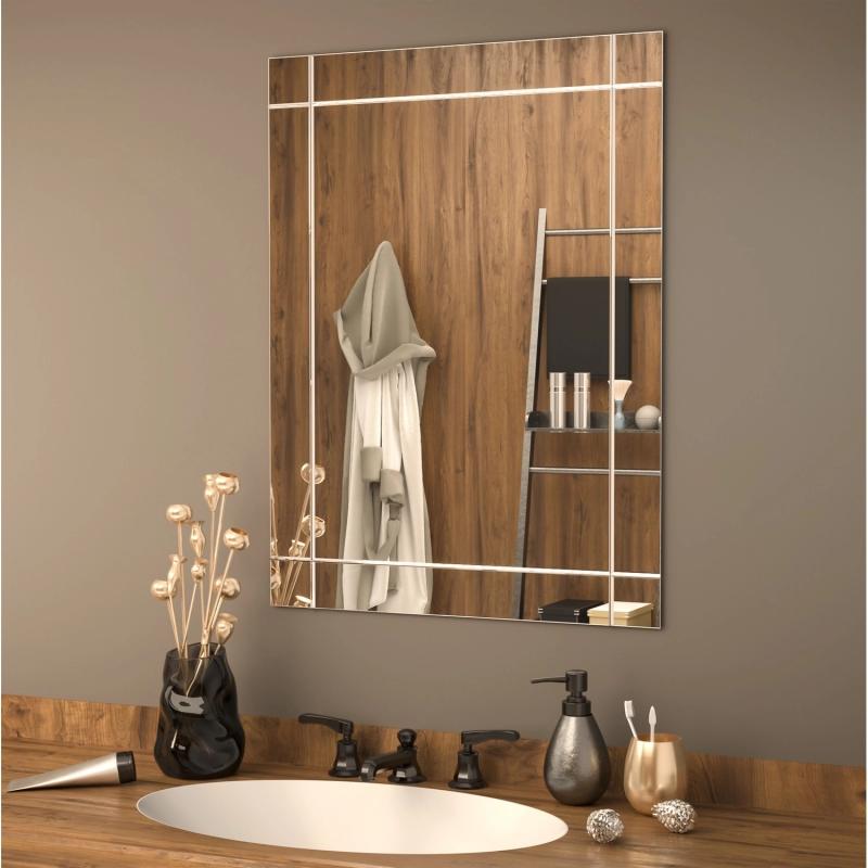 Зеркало Стронг 500*700 (ШВ) гравировка Mixline