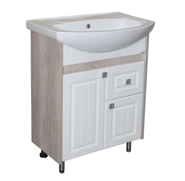 Тумба для ванной ВЕРСАЛЬ-65 белое дерево под ум.Best-65