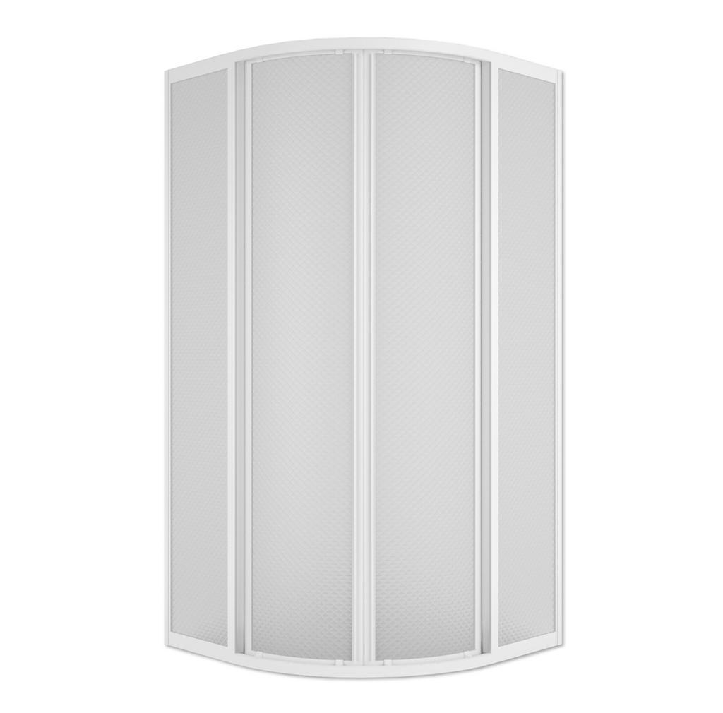 Душевой уголок 89х89х177 полукруг,полистирол,БЕЗ поддона Метакам