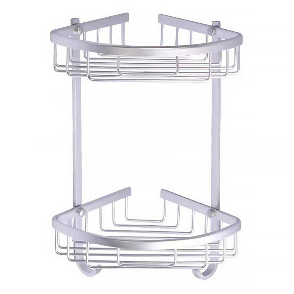 Полка угловая 2-я матовая, хром AZ-814-2 Azario