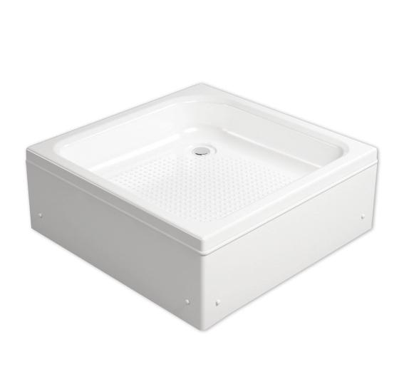 Поддон акрил 80х80х15 квадрат d50(каркас+экран)выс.30 см