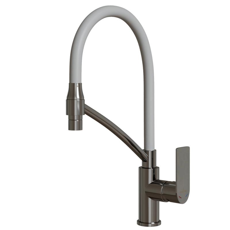 Смеситель для кухни 35к ML26-10 Life гибк.изл,б/отв,бок.руч Mixline