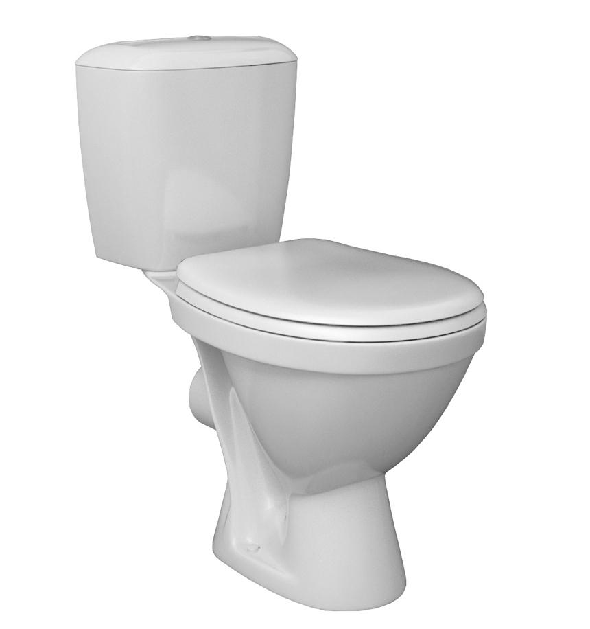 Унитаз-компакт Паллада (ПОЛИП.,стандарт 2-реж,метал.креп) Santek