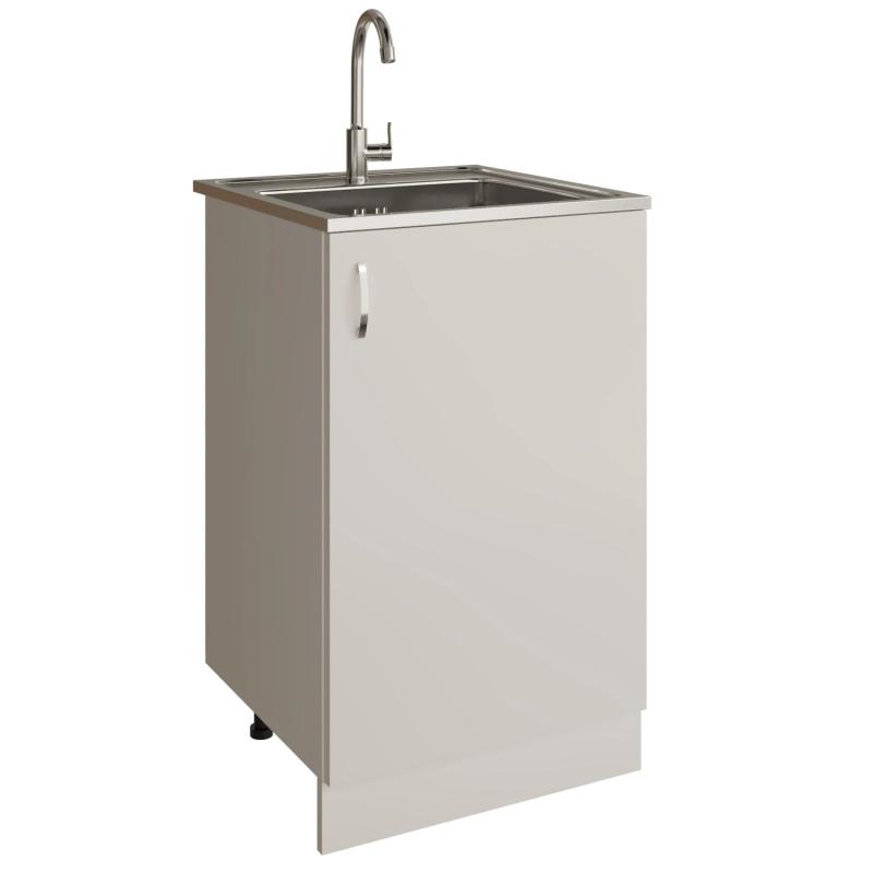 Кухонная тумба под мойку 50см с цоколем ЛДСП