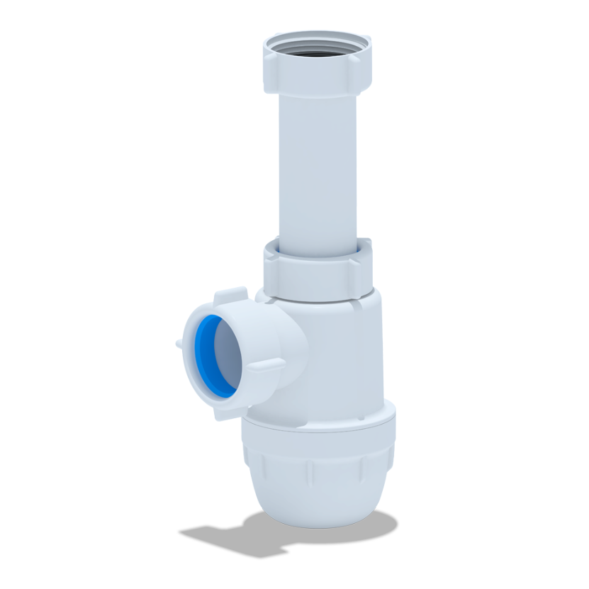 Cифон для раковины АНИ Пласт Юнг BM1020 1 1/4 дюйма 32 мм без выпуска