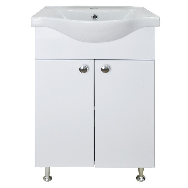 Комплект: тумба Моника New-60+раковина Basic 60 Loranto