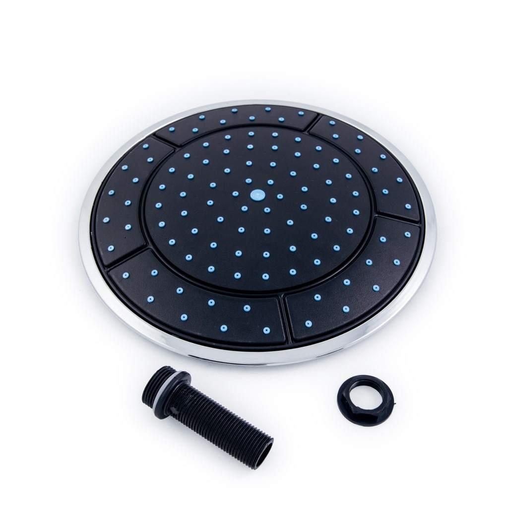 Лейка для верхнего душа 240мм, черная DC5003