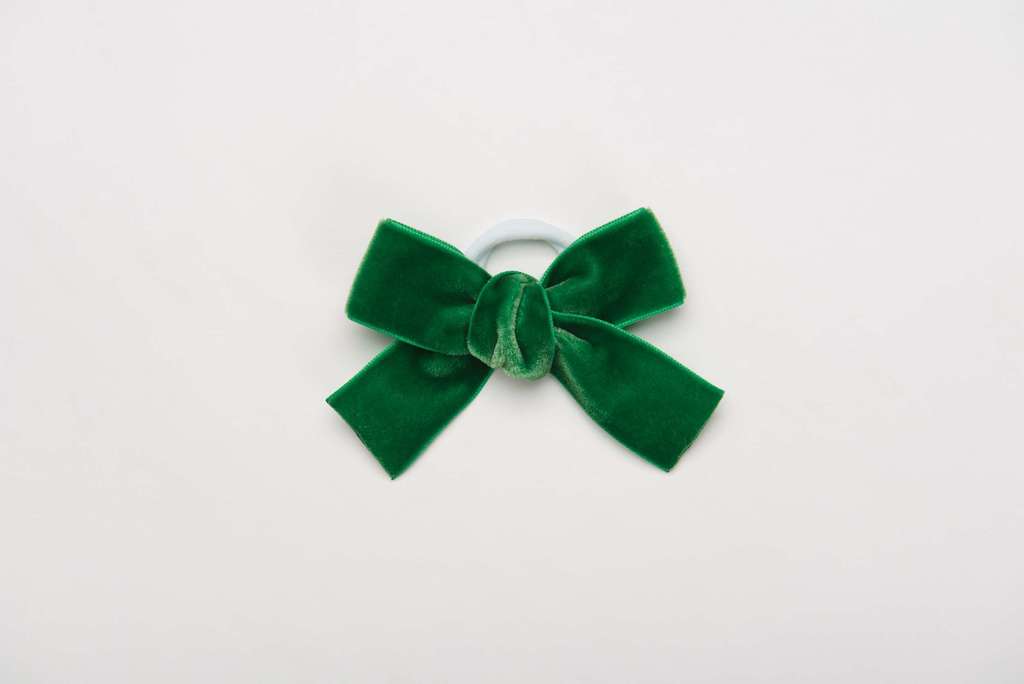 Резинка "Бантик mini" цвет: зеленый