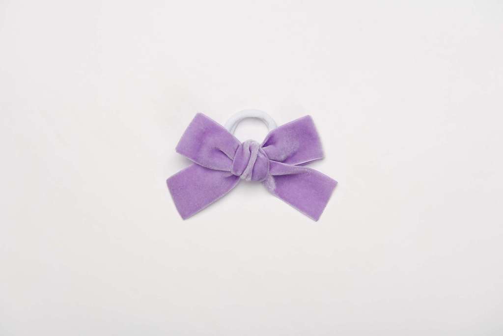 Резинка "Бантик mini" цвет: сиреневый