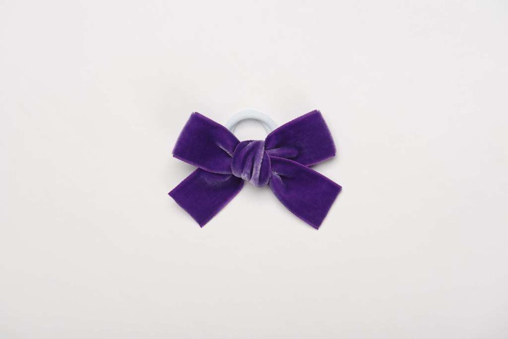 Резинка "Бантик mini" цвет: фиолетовый