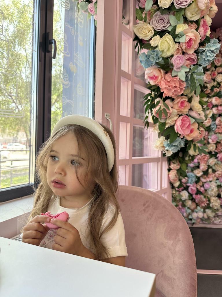 Ободок бархатный "Золотой мишка" цвет:  айвори