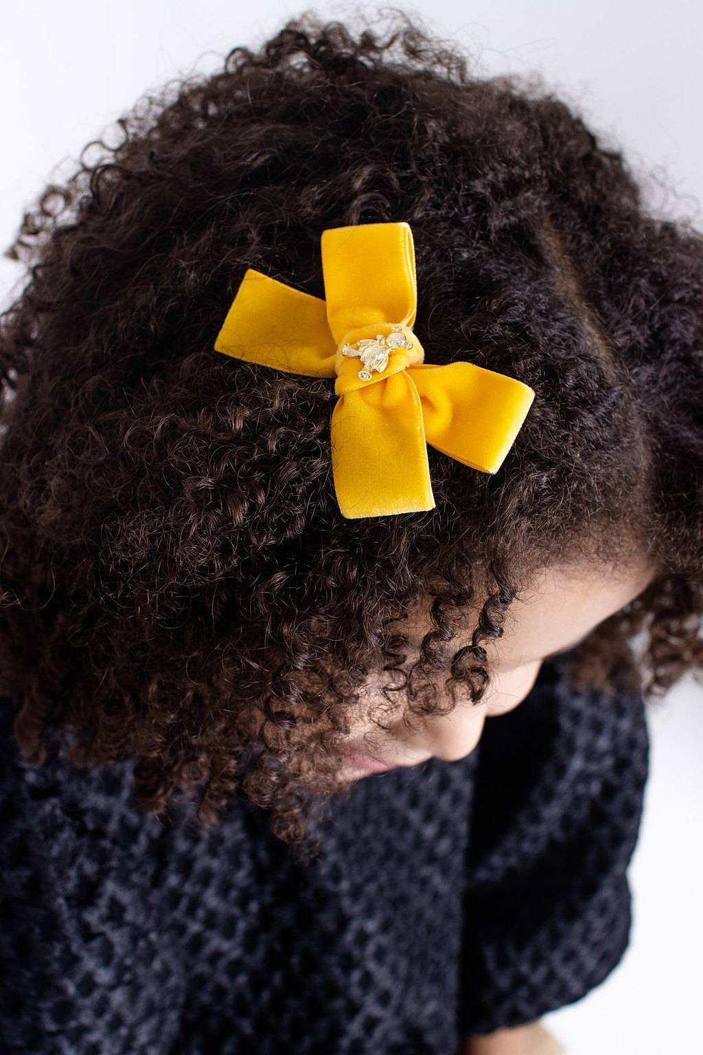 Заколка "Золотой мишка" mini, цвет: желтый